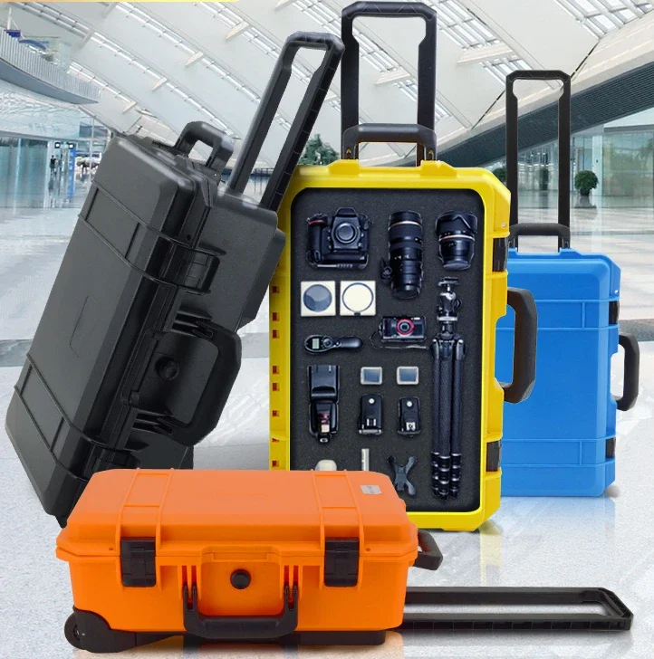 Photography equipment protective box SLR camera instrument special storage aviation safety pull rod toolbox customization