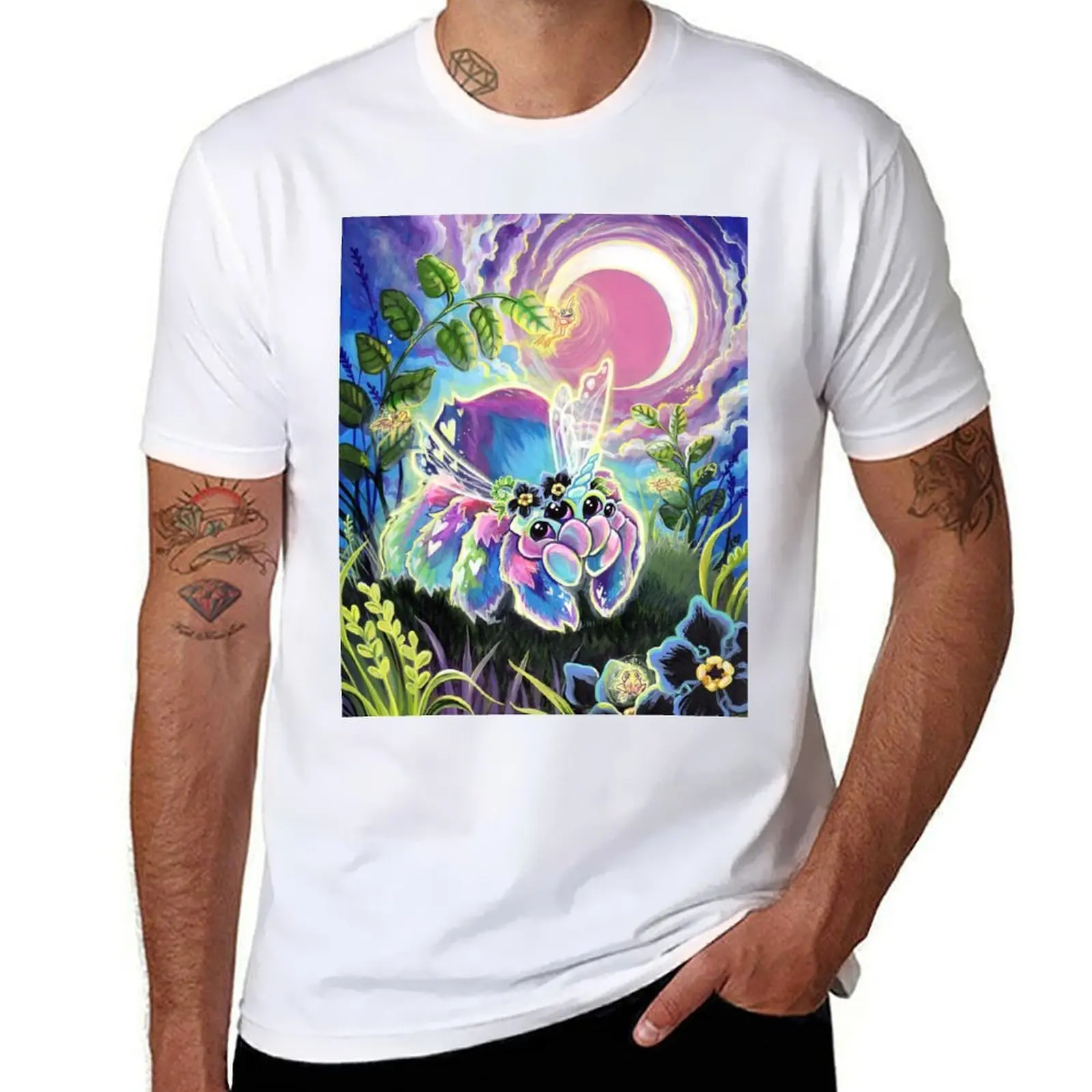 

Neon nopeicorn And fairy frogs T-Shirt man t shirt designer man graphic t shirt T-Shirt