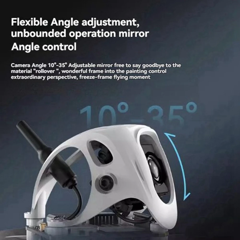 Dossel da câmera da unidade de ar ABKQ-DJI O4 para quadricópteros Meteor65 Pro/Meteor75 Pro, acessório leve do quadro de 25,5 mm