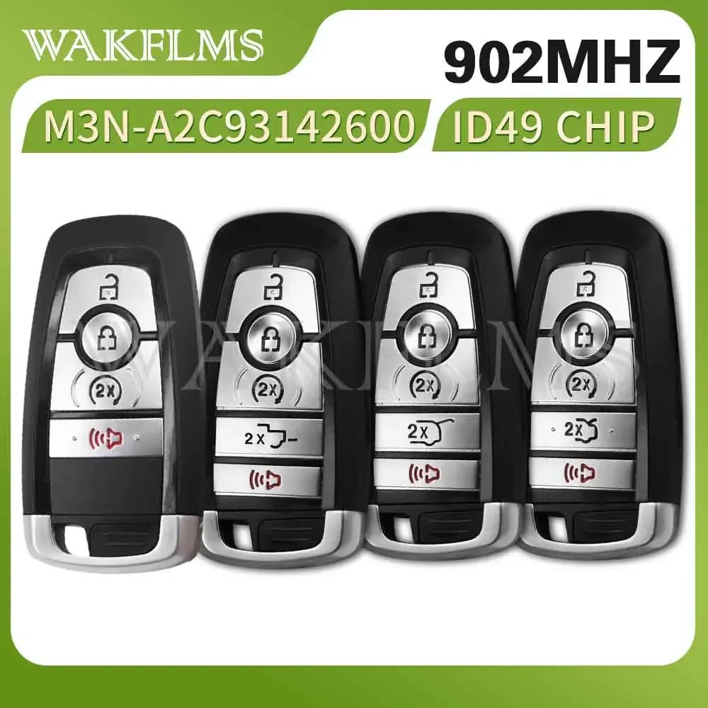 For Ford Expedition Explorer Edgs Fusion Mustang F-150 F-350 F-450 2017 2018 2019 2020 Smart Key 49Chip 902MHz M3N-A2C931426