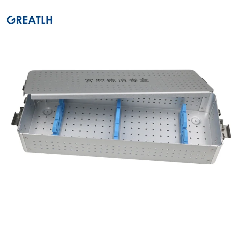 Hysteroscope Disinfection Box Sterilization Tray Case Box Sterilization Box Aluminium Alloy