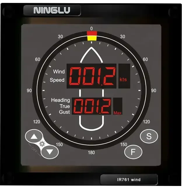 IR761 Marine Wind Speed And Direction Repeater Sensor Display