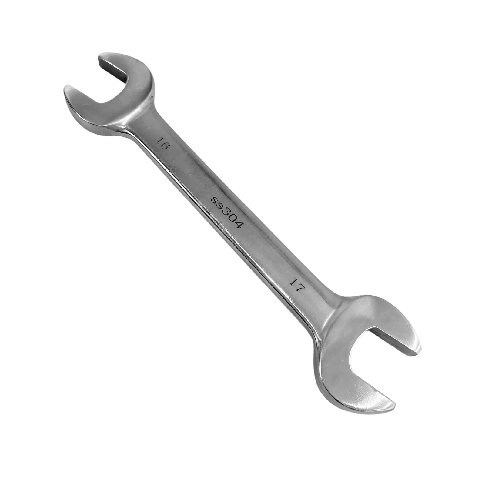 SFREYA S3004 304 Stainless Steel Double Open End Wrench, Heavy-Duty Hand Spanner for Mechanical Repair and Maintenance