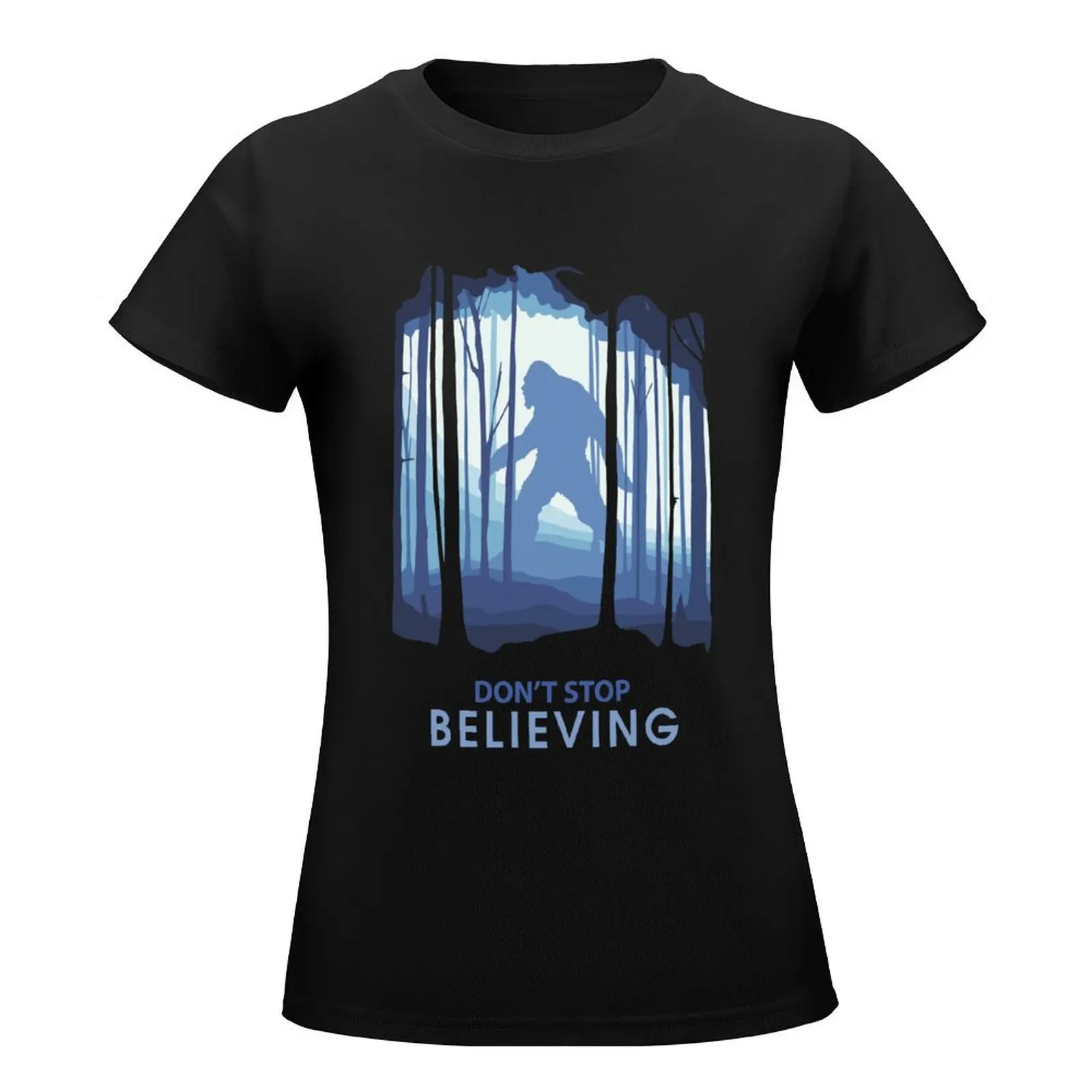 I Believe in Bigfoot T-Shirt Blouse Aesthetic clothing Womens clothing