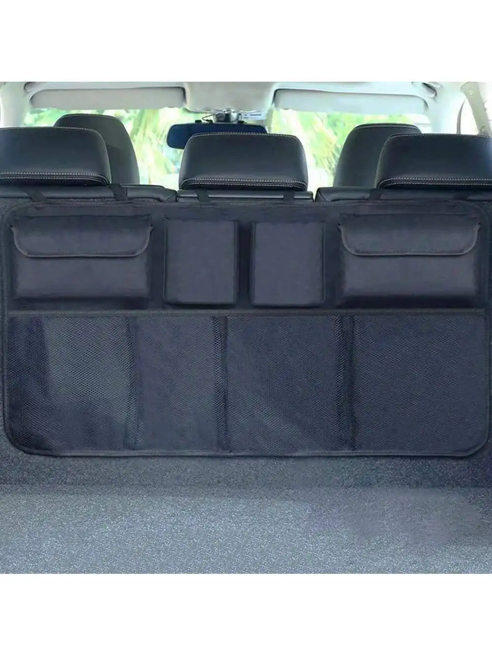 

1pc Car Trunk Car Organisers Backseat Hanging Car Organisers With 8 Large Bag Trunk Organizer For SUV Truck Space