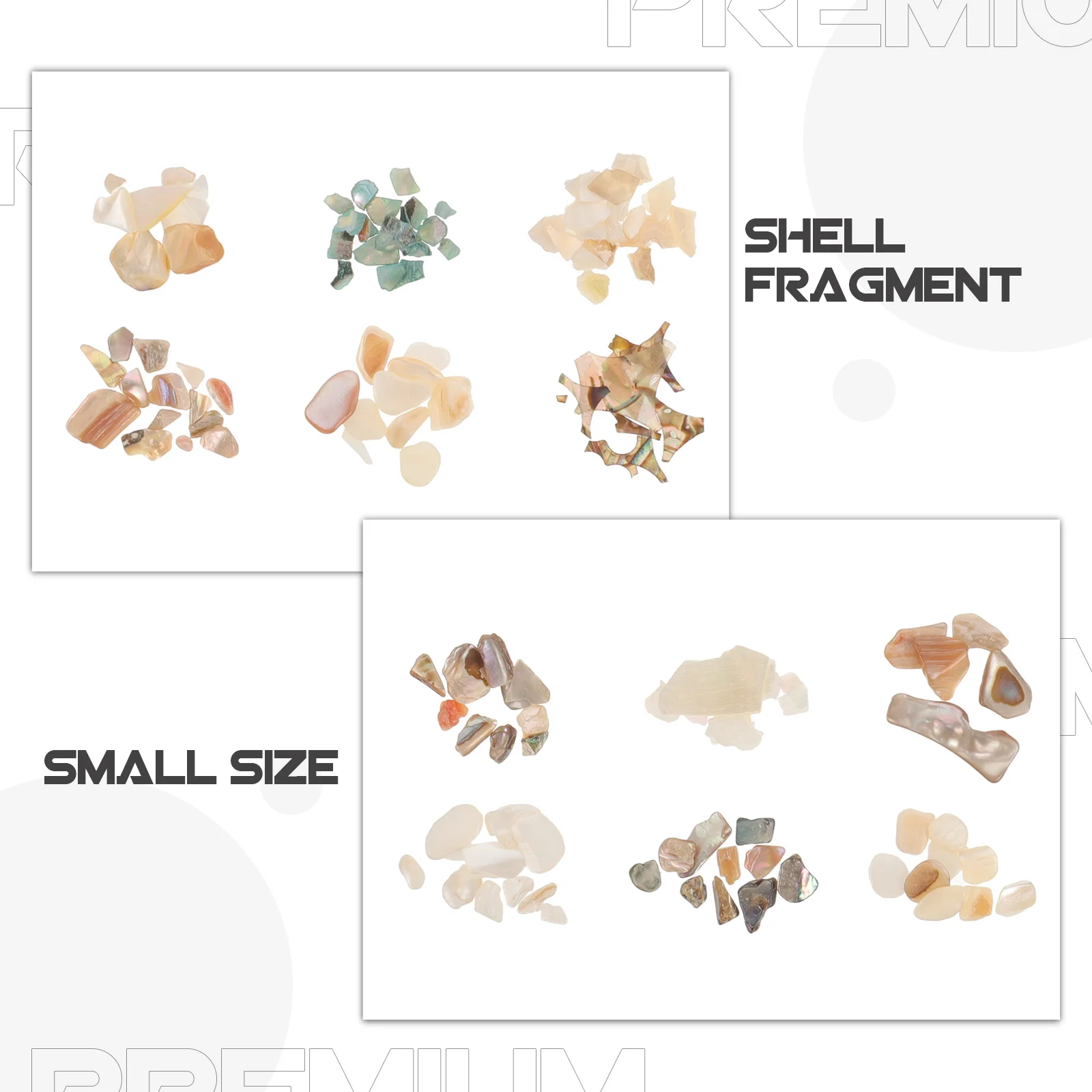 1박스 네일 아트 조개 참 장식 불규칙한 조개 조각 다채로운 네일 장식 DIY 매니큐어 파티 프로모션 네일용