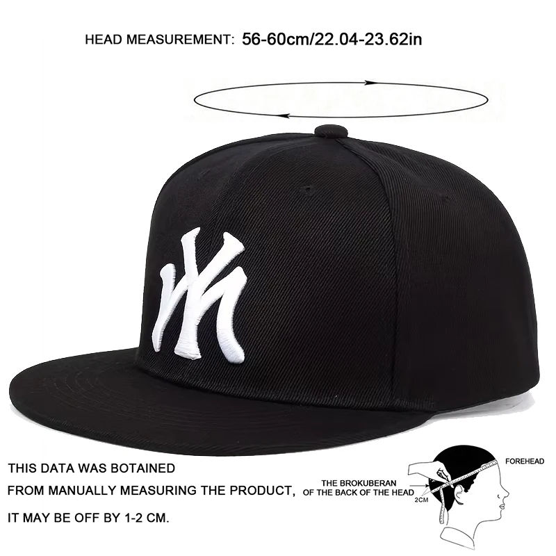 Cappelli hip-hop unisex MY Letter ricamati Primavera e autunno Cappellini da baseball casual sportivi regolabili per esterni Cappello per protezione solare
