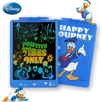 1 adet Disney resmen lisanslı Donald Duck LCD yazma tableti Graffiti kurulu oyuncak renk ekran çizim kurulu