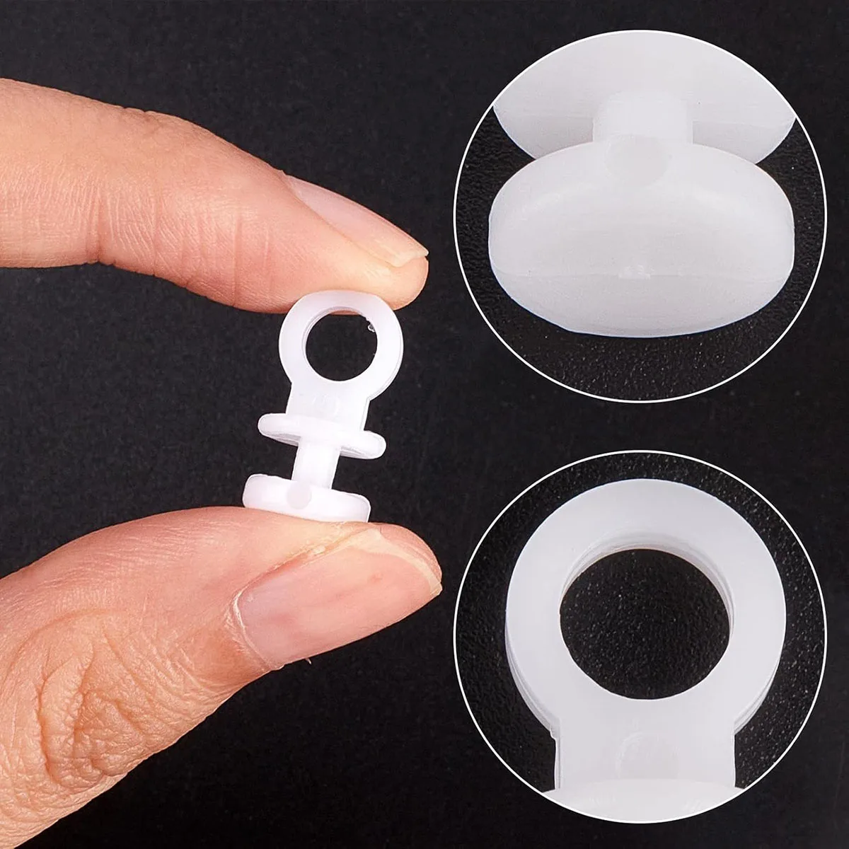 10/50/100Pcs Nylon Curtain Track Hooks Runner For Camper Van Motorhome Caravan Boat Car Track Wheel Curtain Rod Hook Hanging DIY view 5