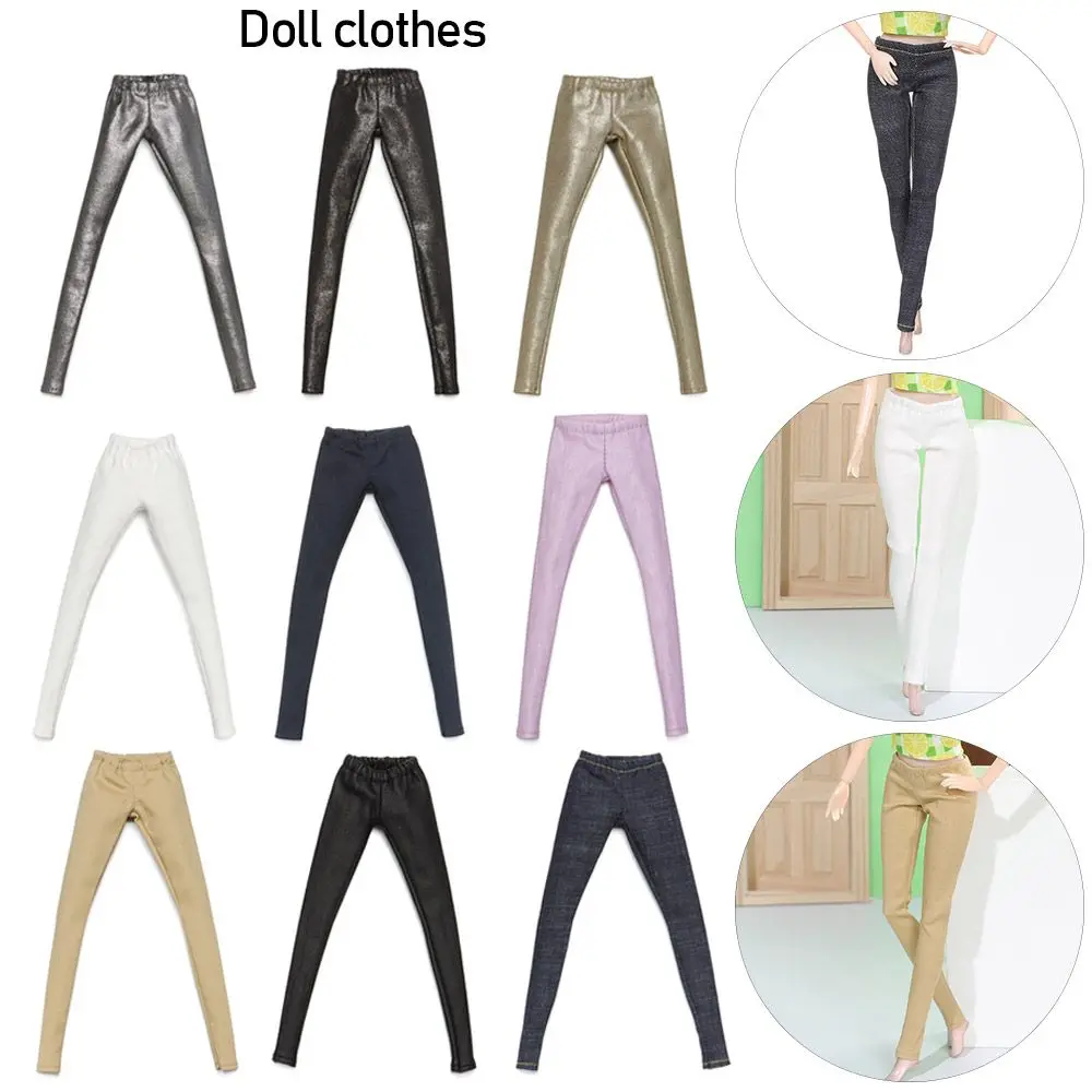Handmade 1/6 PU Leather Dolls Accessories Bottom Pants  Clothes Elastic Shorts