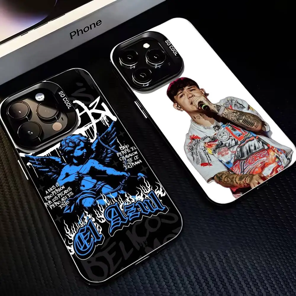 حافظة هاتف Junior H $AD B-BOYZ لهاتف iPhone17,16,15,14,13,12,11 Plus، Pro Max غطاء أسود غير لامع مقاوم للصدمات