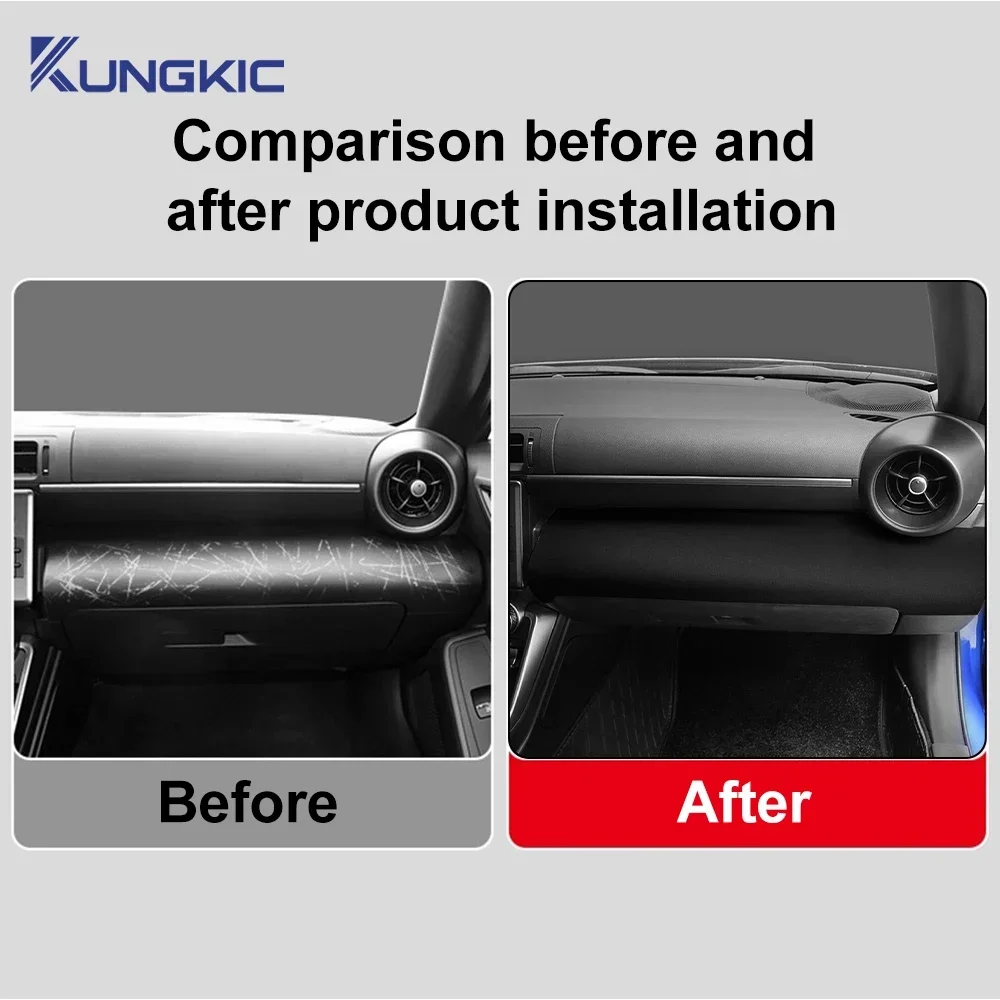 

Premium Suede For Subaru ZD8 BRZ 2021 2022 2023 2024 2025 2026 Toyota ZN8 GR86 Car Console Passenger Center Decorative Sticker