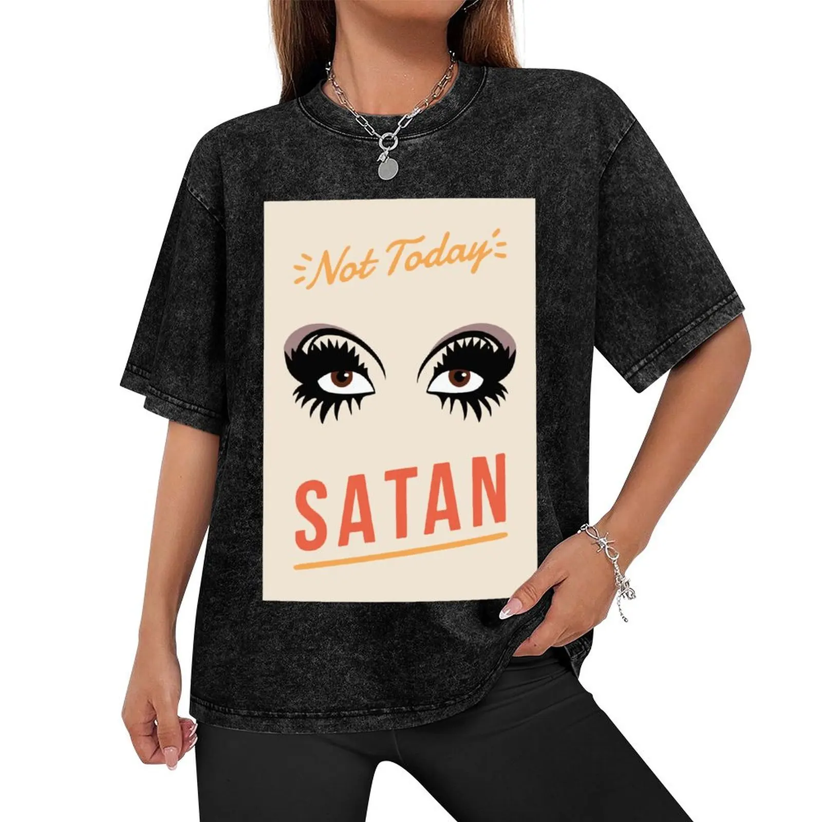 Bianca Del Rio 'Not Today Satan' RuPaul's Drag Race T-Shirt man t shirt kawaii clothes graphic t shirt vintage men clothings