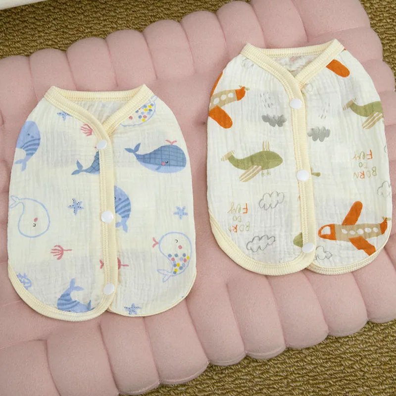 

Thin Vest Coat Spring Animal Pattern Dog Clothes For Small Medium Dogs Chiwawa Dachshund Puppy Kitten Sleeveless Costume Jacket