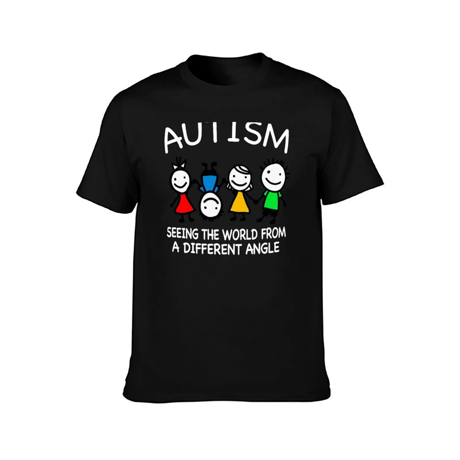 Autism Seeing The World From A Different Angle T-Shirt Sun Protective Outdoor Tee Top T-Shirt