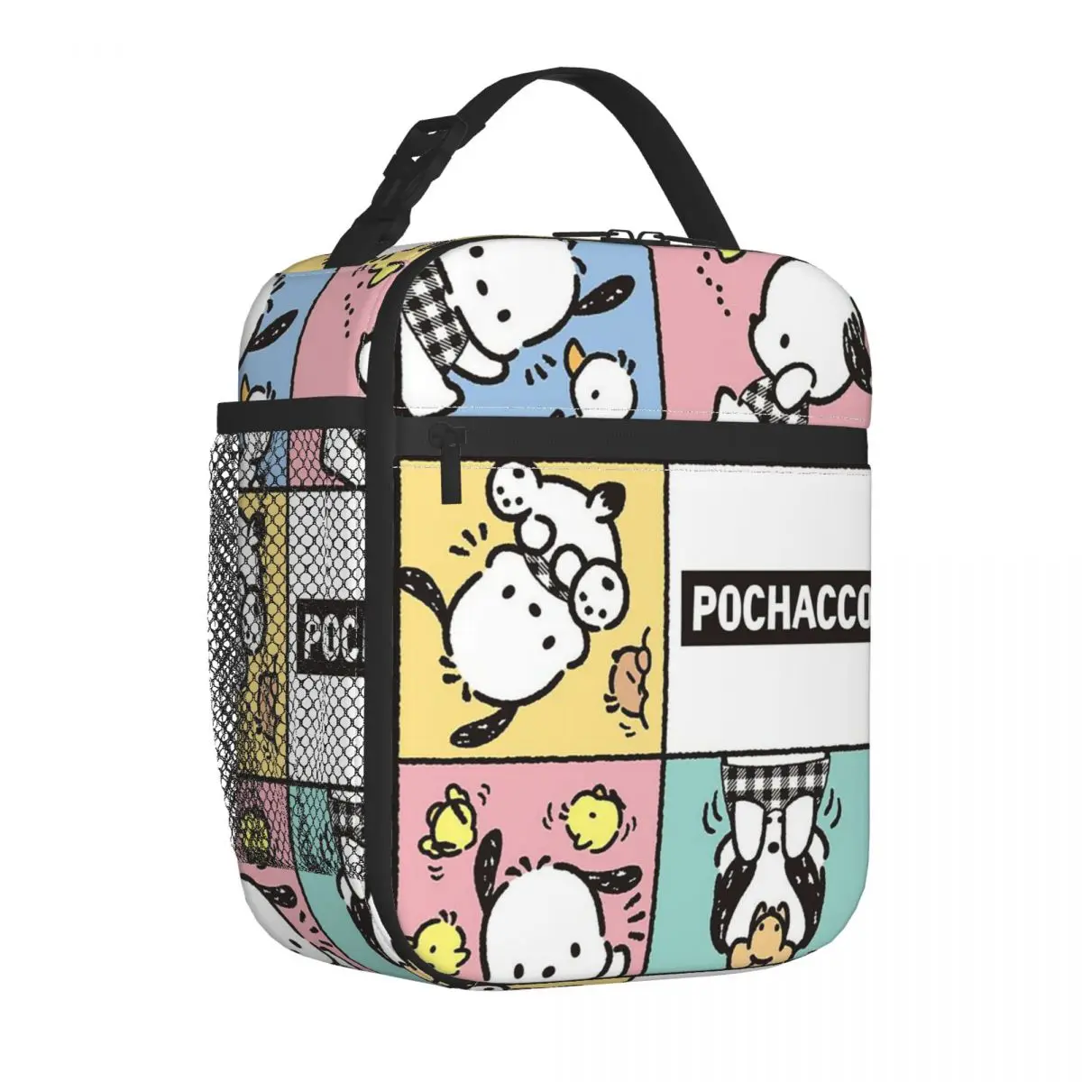 Pochacco Sanrio-bolsas de almuerzo con aislamiento térmico personalizadas para mujer, bolso de mano portátil, Bento Box, Camping al aire libre, viaje, multifunción, comida