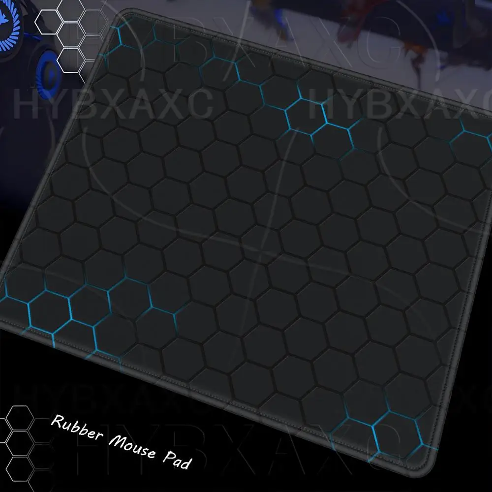 Geometric Hexagonal Mouse Pad Multiple Sizes Large Square Computer Office Game Table Mat Simple Hexagon Rubber Anti-slip Deskmat