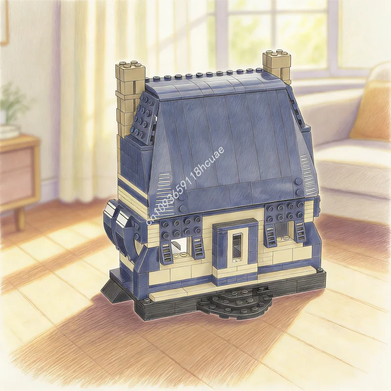 593 pièces MOC Mustangesd House Creator Expert Modèle de construction en blocs Jouets d'architecture Assemblage Cadeau de Noël DIY Idée créative