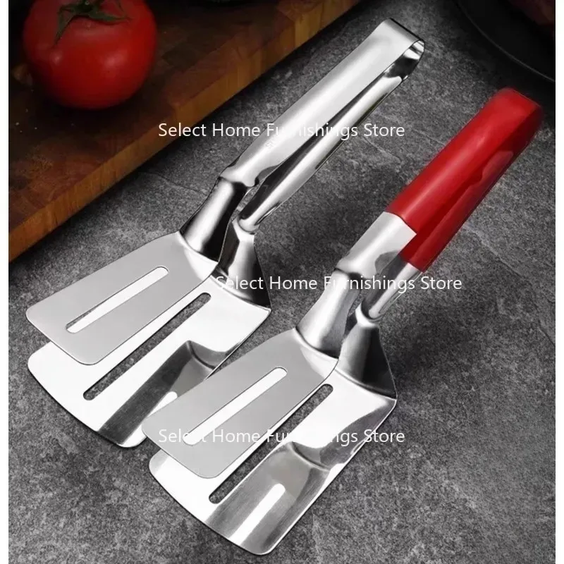 Suitable for Stainless Steel Frying Pan Clip 2-in-1 Fish Shovel Steak  Barbecue  Kitchen Frying  Anti Scald