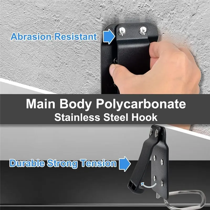 AB42-For Claw Hammer, Hatchet And Mallet Compatible Hammer Catcher- Quick Response Hammer Holder For Fit Up To 2 In For Tool Bel