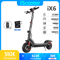 iScooter IX6 1000W Powerful Electric Scooter 11 inch adult electric scooter 45km/h Foldable e-scooter