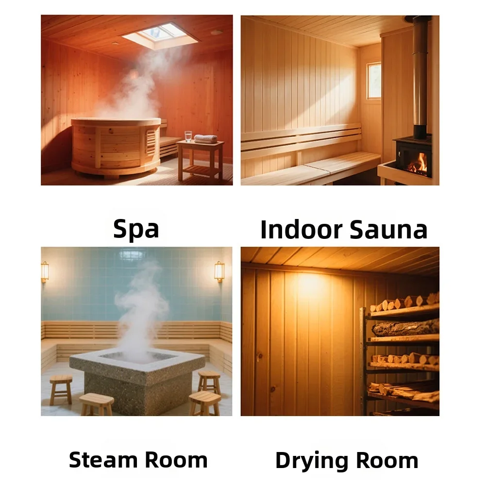 Sauna Hygrothermograph with For Durable Wood and Copper Construction for Accurate Indoor Temperature and Humidity Monitoring