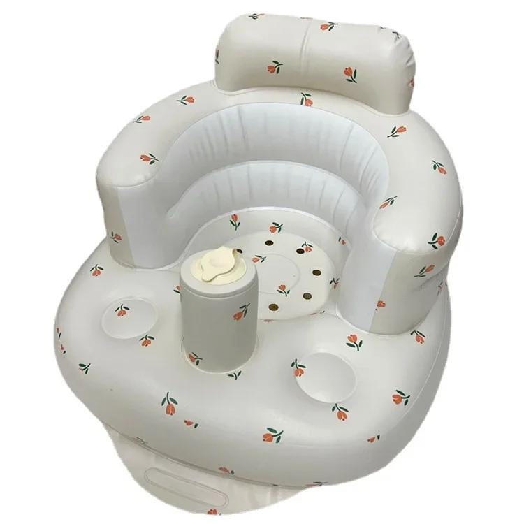 Comes with air pump baby inflatable seat insPVC inflatable seat baby inflatable sofa carries press pump