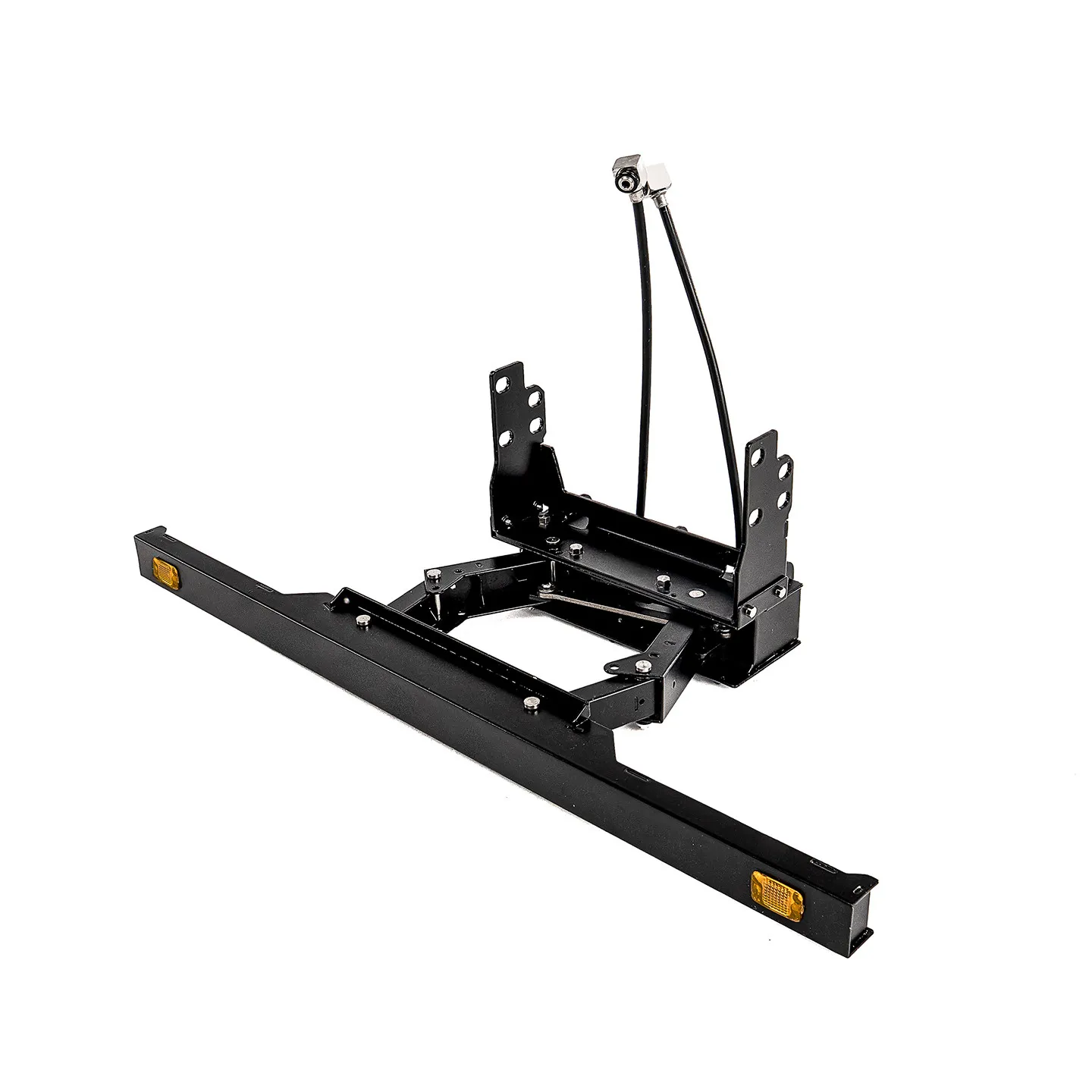 RC Toy Truck Hydraulic Retractable Rear Bumper With LED Tail Lights LESU LS-A0064 For 1/14 RC Roll-Off Dump Trucks OP Parts