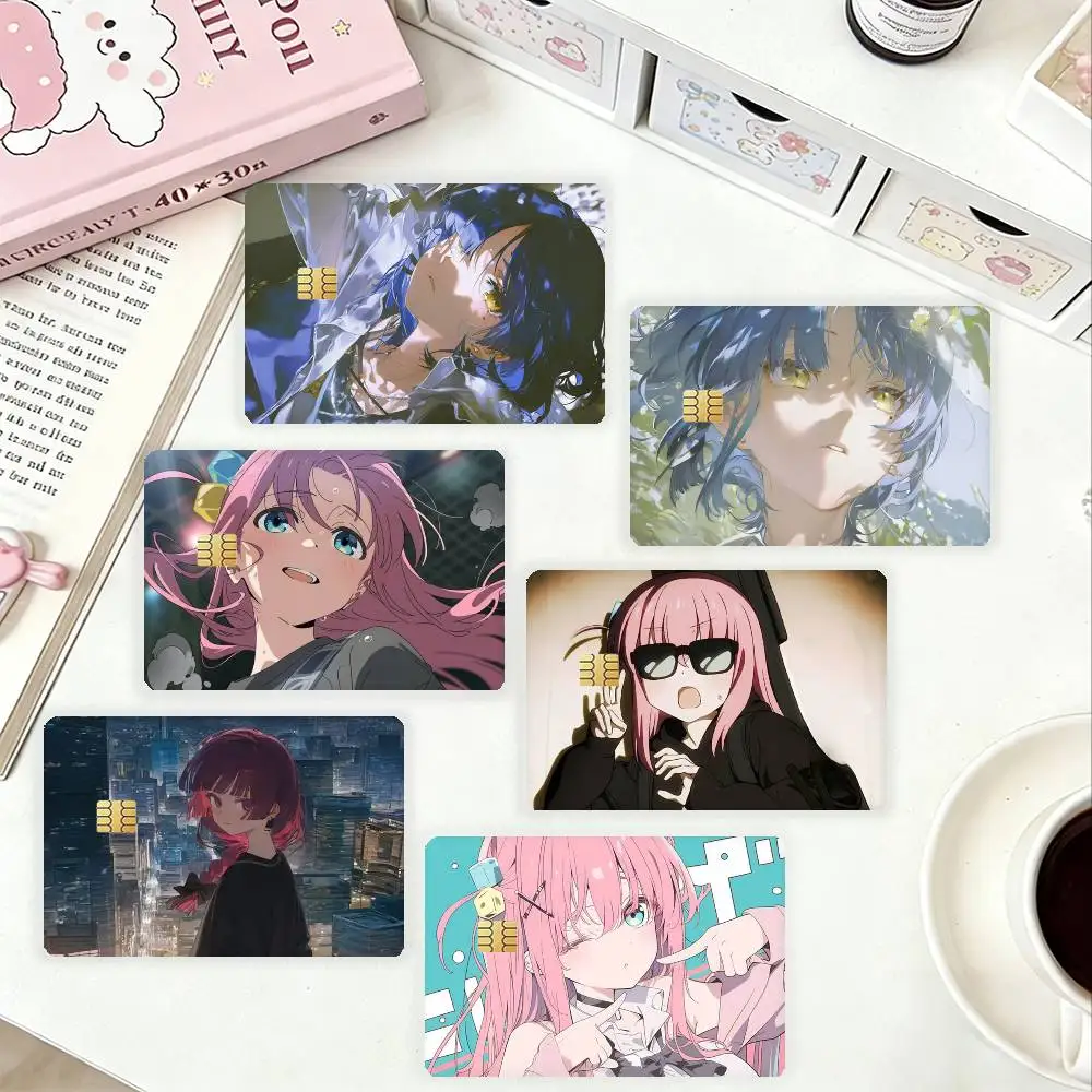 

BOCCHI THE ROCK HD Waterproof Card Skins Protective Stickers for Credit Bank Game Cards