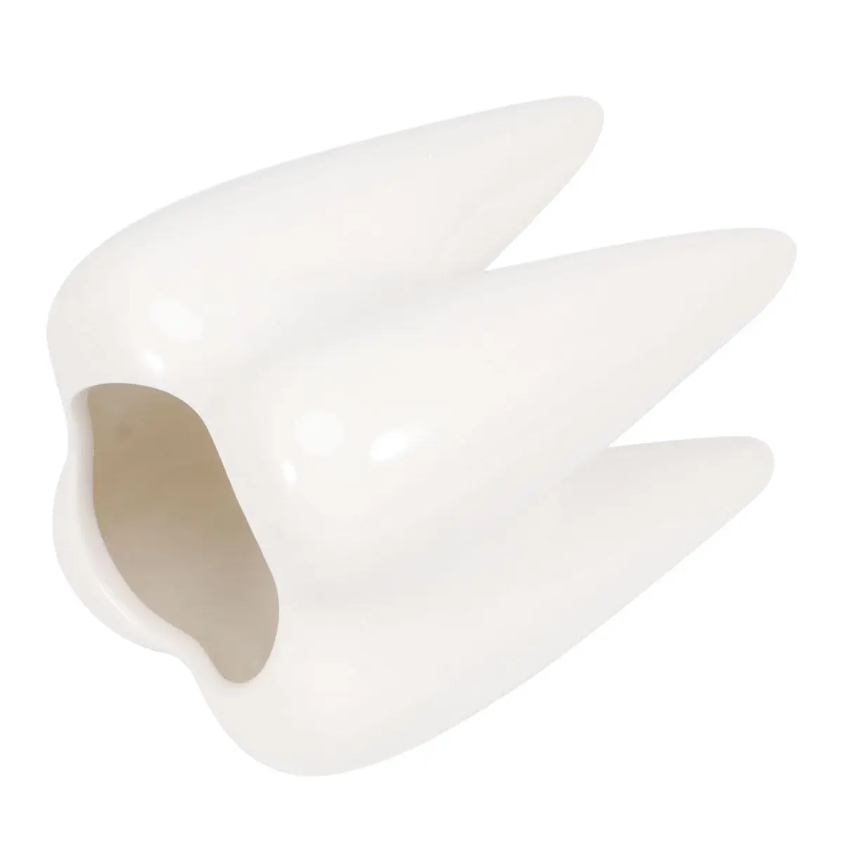 1Pcs Tooth Shape Ceramic Flower Pot Creative Succulent Planter for Home Garden Office Decorative Plant Holder Small Cactus