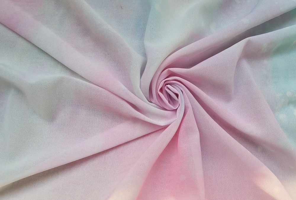 57'' Meterware Ombre Chiffon Stoff Allmähliches Chiffonmaterial für Hochzeit – Detail 9