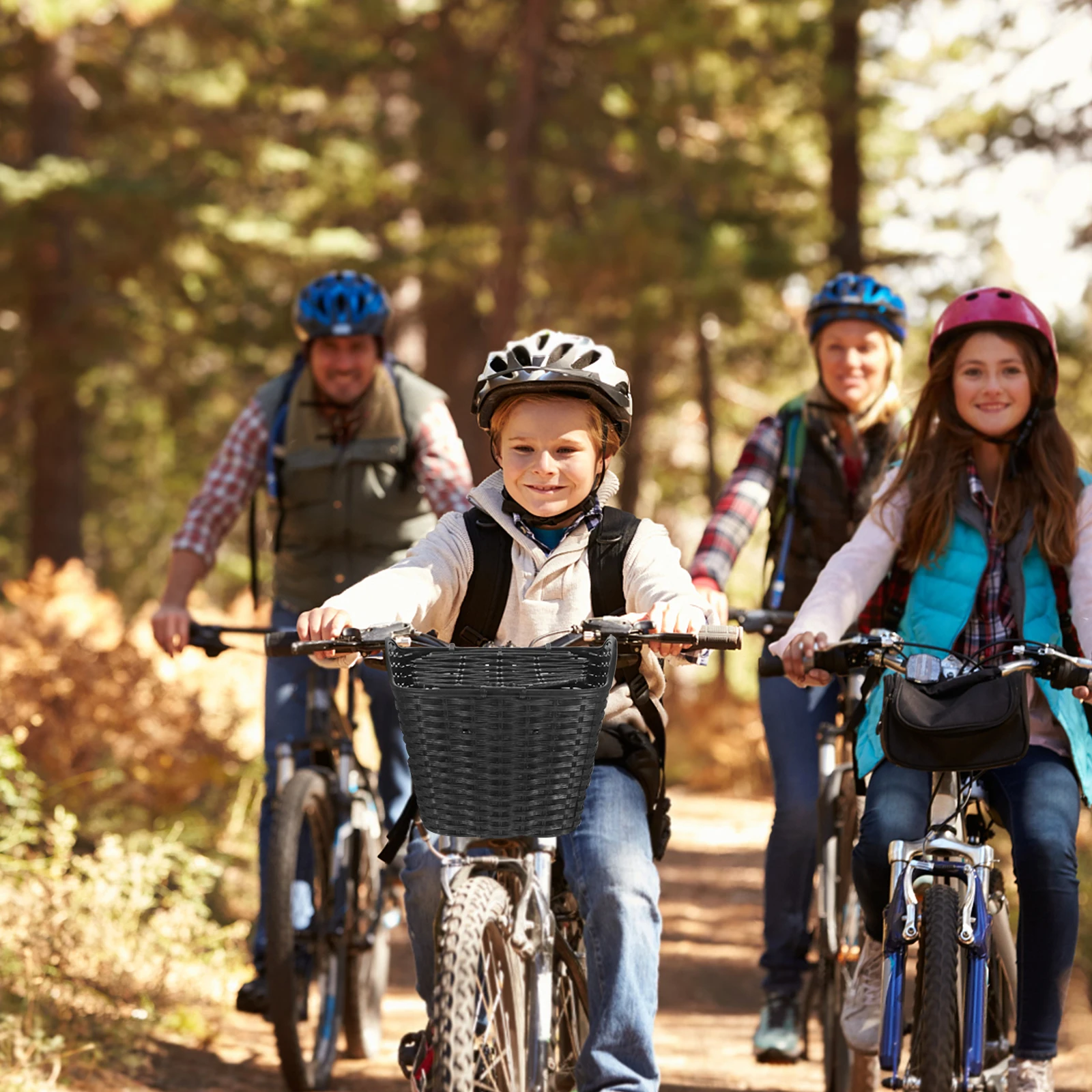 

Bike Basket s Electric Car Front H Black Waterproof Child Rainproof Plastic Large Capacity Lid Books Stationery School
