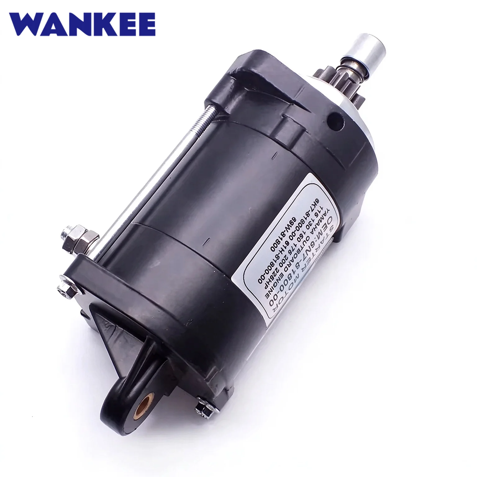 Starter Motor 6N7-81800 for Yamaha Outboard Motor 115-250HP 9T 6K7-81800-00 61H-81800-00 69W-81800