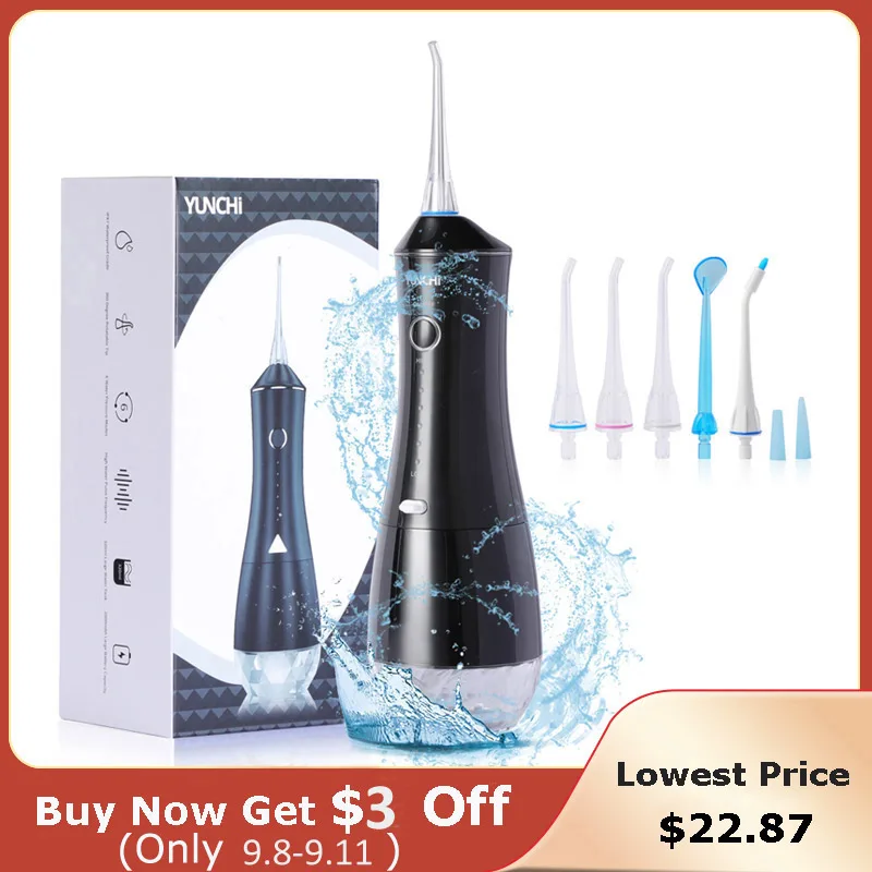 قابلة للشحن أداة ري الفم لطب الأسنان جهاز تنظيف الأسنان بالماء 6 طرق العمل 320 مللي خزان المياه عمر البطارية الطويل تبييض خيط مائي للاسنان