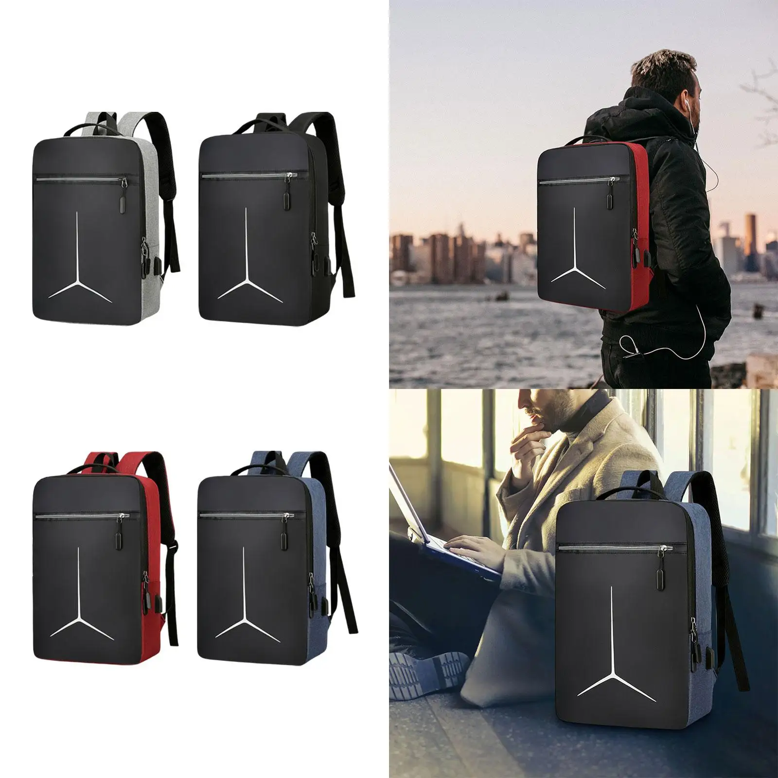 Lightweight Laptop Backpack with USB Port for Business Professionals