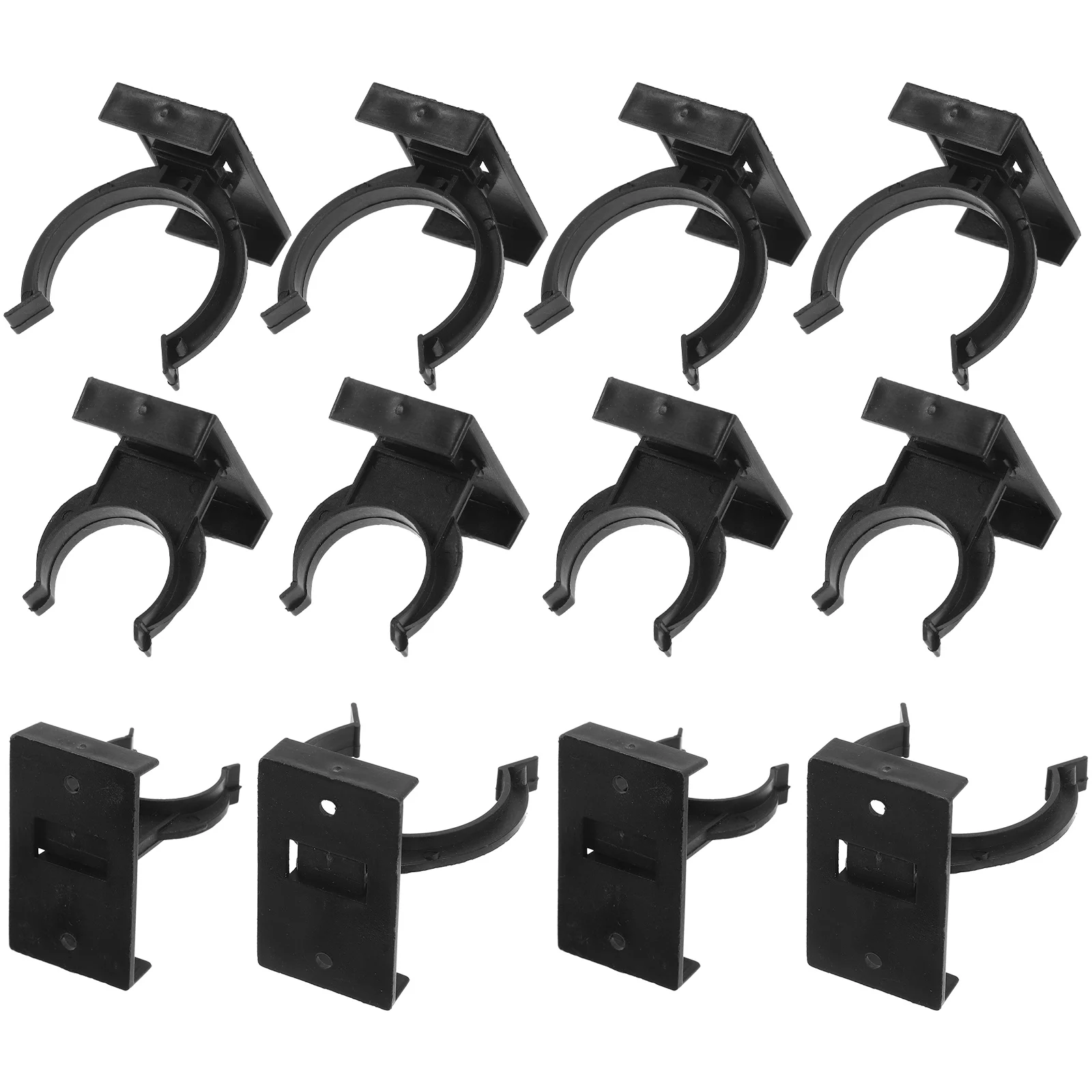 20 Pcs Cabinets Foot Buckle Furniture Accessory Kick Board Plinth Clips for Chairs Raiser Kitchen Leg Black Baby