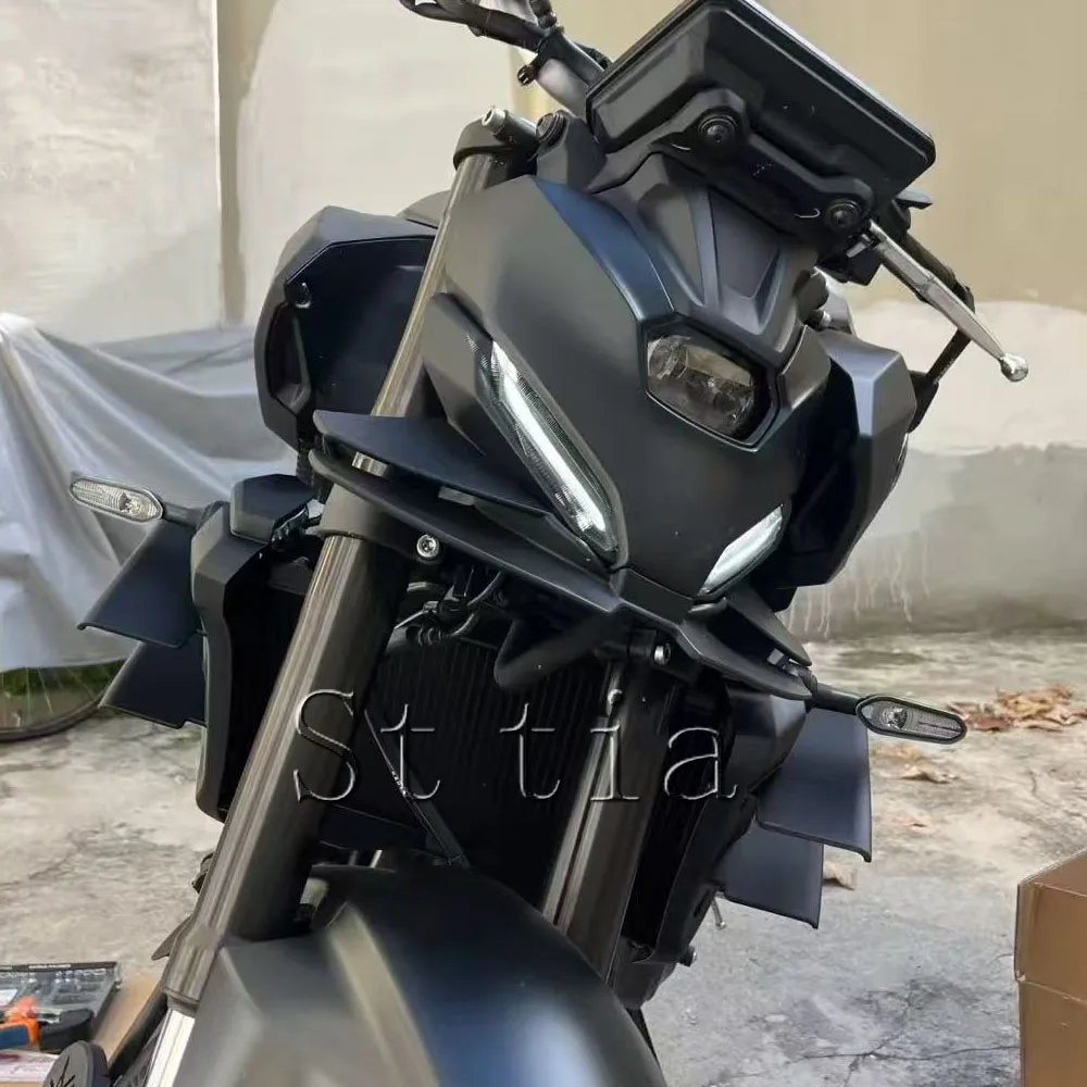 For Yamaha MT-07 MT07 MT 07 2025 2026 New mt07 Motorcycle Parts Side Downforce Naked Spoilers Fixed Winglet Fairing Wing - view 3