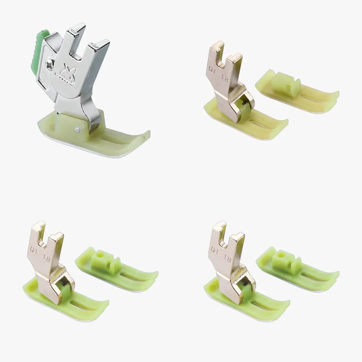 

Пластиковая резиновая прижимная лапка QI-18 подходит для всех аксессуаров для швейных машин промышленного стежка JUKI BROTHER SINGER с одной иглой