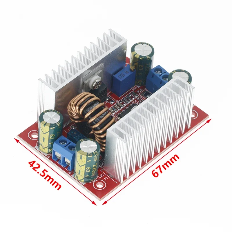 DC 400W 15A Step-up Boost Converter Constant Current Power Supply LED Driver 8.5-50V to 10-60V Voltage Charger Step Up Module