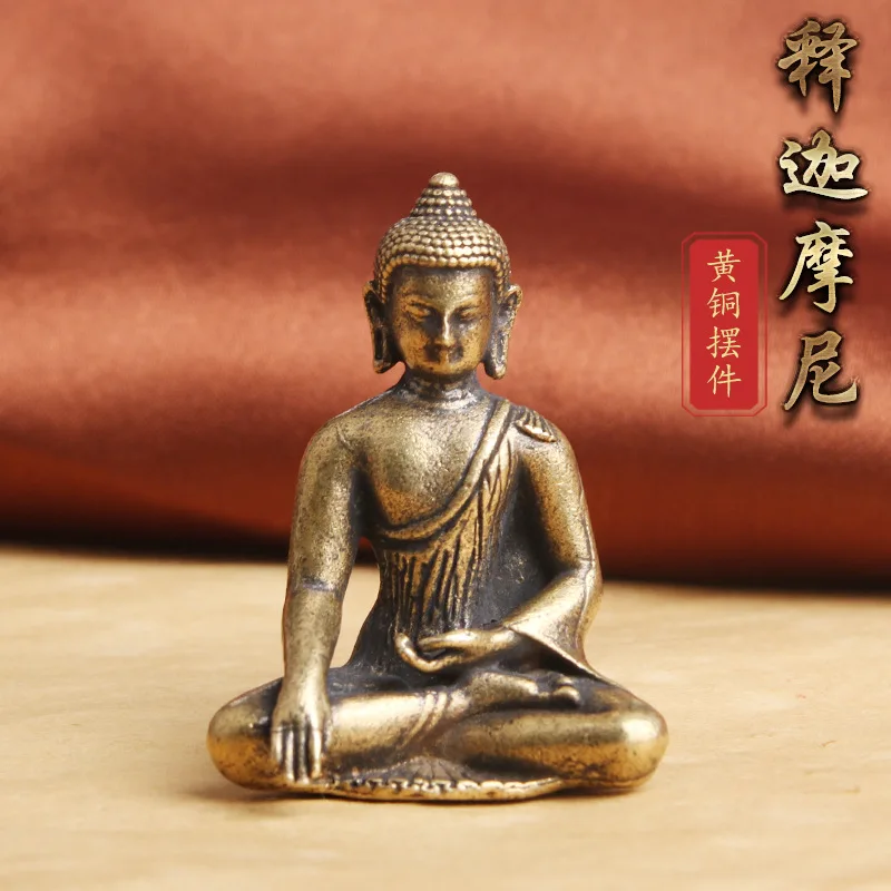 Wholesale Buddha statue temple old Pocket  Buddha Shakyamuni RULAI FO Statue protective talisman Bless health safety good luck