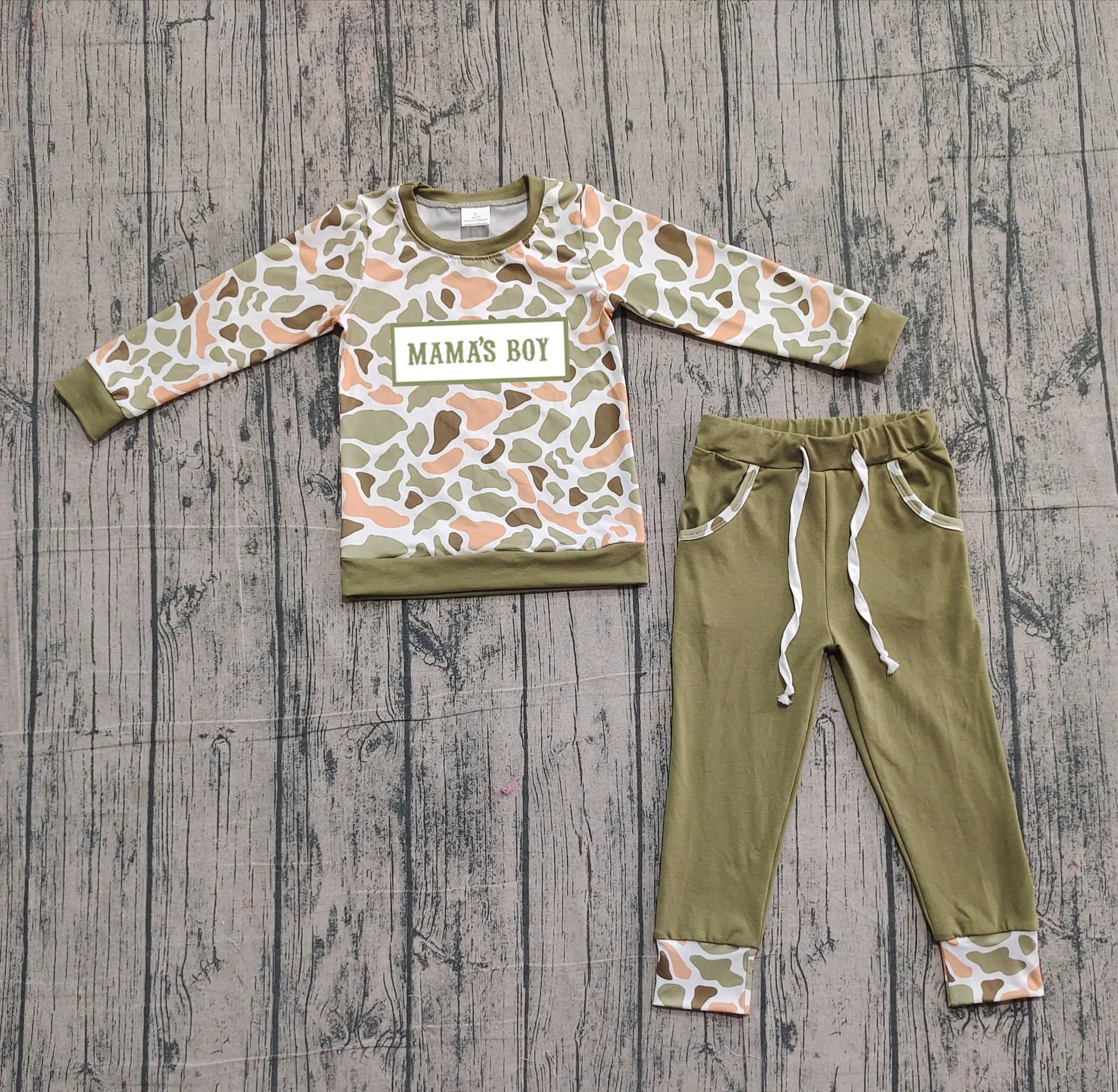 

Z1021-13 BLP1339 Presale Kids Outfit Long Sleeve Top With Pants Set Children Boutique Clothes