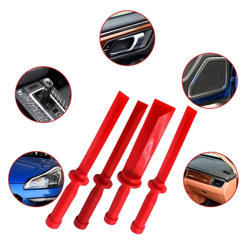 2pcs Plastic Chisel Scraper Set 18.5-35.5mm Hand Adhesive Remover Non-Scratch Plastic Scraper For Auto Body Repair Tools