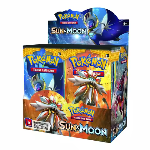 360 PCS Cards Pokemon Card TCG Sun and Moon Booster Box Trading Card Game Hidden Fates SUN MOON English Transaction Cards Gifts