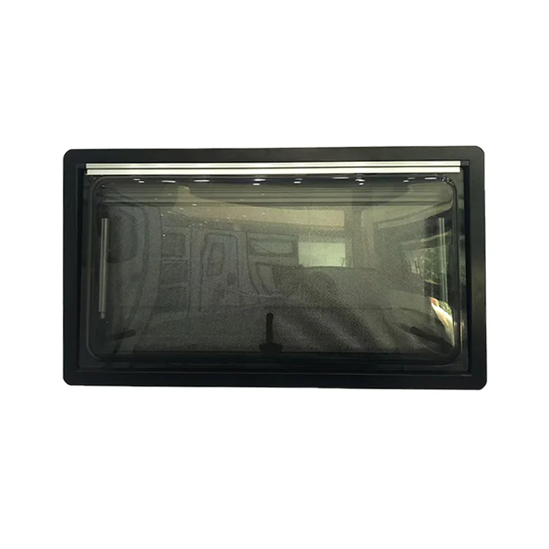 900x400mm MAYGOOD Camper Right Angle RV Window Side Window with Aluminum Alloy Cylindrical Inner Frame for Caravans view 2