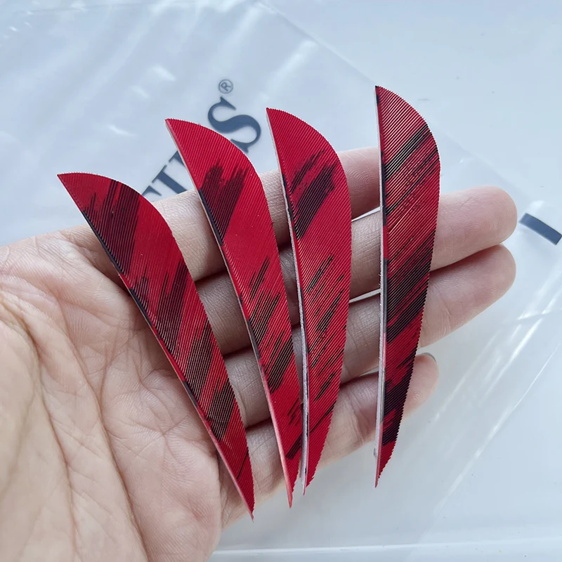 50 Pcs /lot  New  3 Inch Archery  Feather Water Drop Ink Painting Feathers Arrows Turkey Fletching