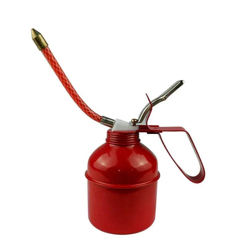 

1 Pc Pump Oil Can High Pressure Pistols Corrosion Resistant 300/500ml Hand Oil Can Oil Injector with 125/130mm Hose