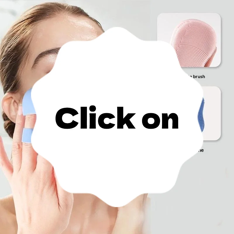 1PcSilicone Facial Cleansing Brush With Delicate Bristles And Gentle Exfoliation Perfect For Daily Skincare Face Washing Routin
