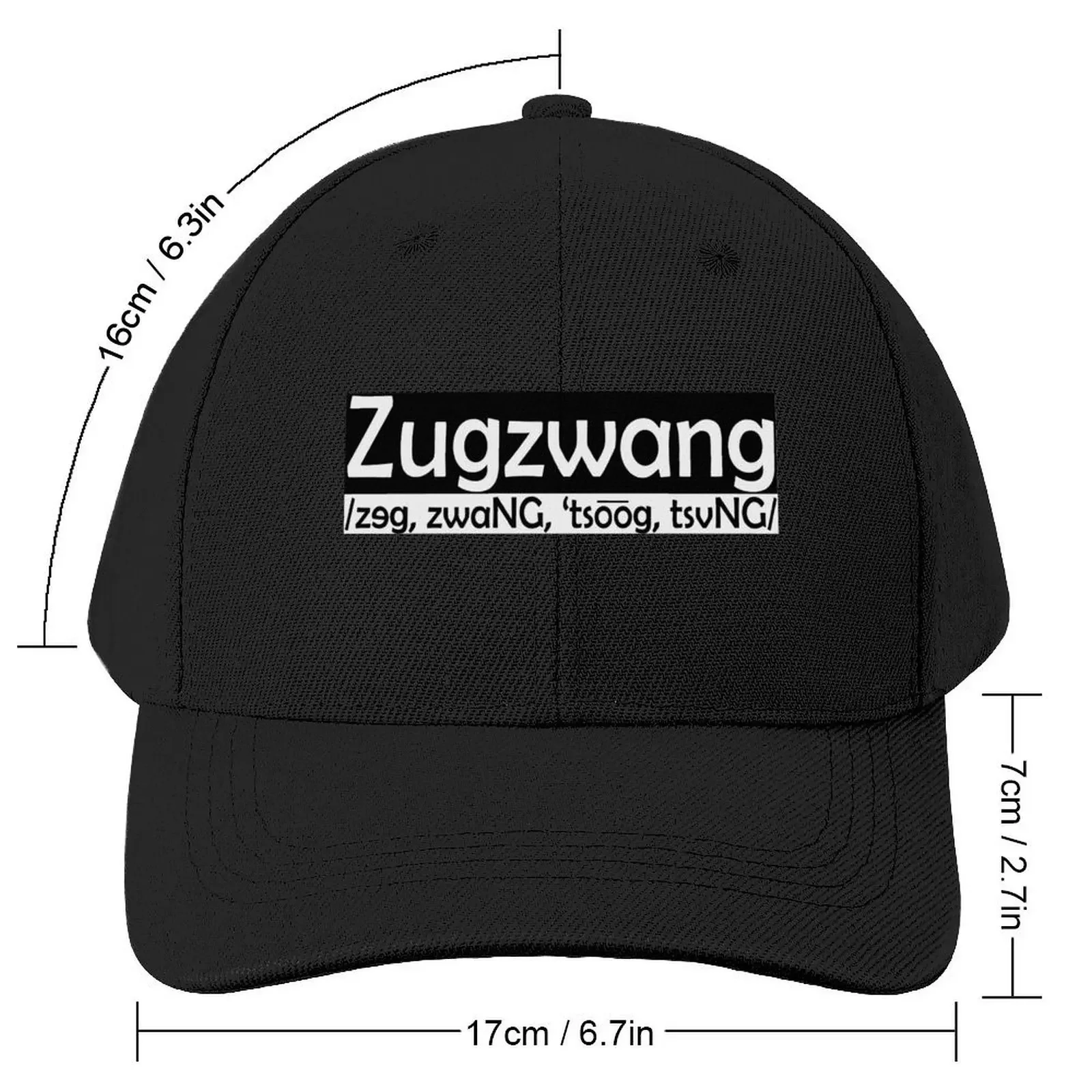 ZugZwang - Chess Baseball Cap Hat Beach Hat Man For The Sun Luxury Man Hat fishing Women Men's