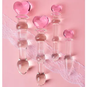 크리스탈 유리 딜도 게이 섹스 제품 엉덩이 플러그 플러그 질 항문 자극 구슬 여성을위한 전립선 마사지 항문 플러그 섹스 장난감 12 최고의 영업 섹스 장난감 유리 -18