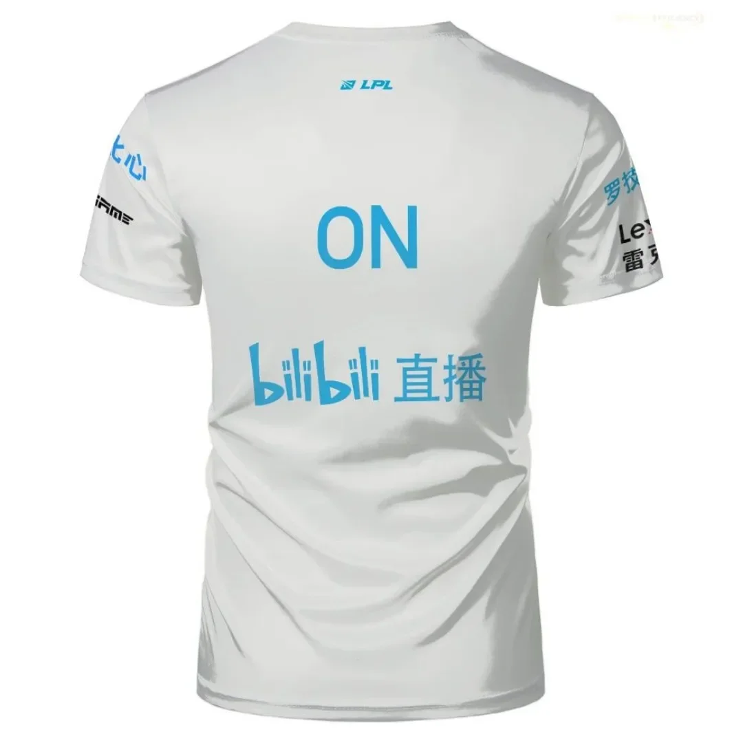 2025 صيف جديد جامعة الأساطير BLG موحدة جيرسي Esports تي شيرت LPL مروحة Esports دعم دي جيو تي شيرت